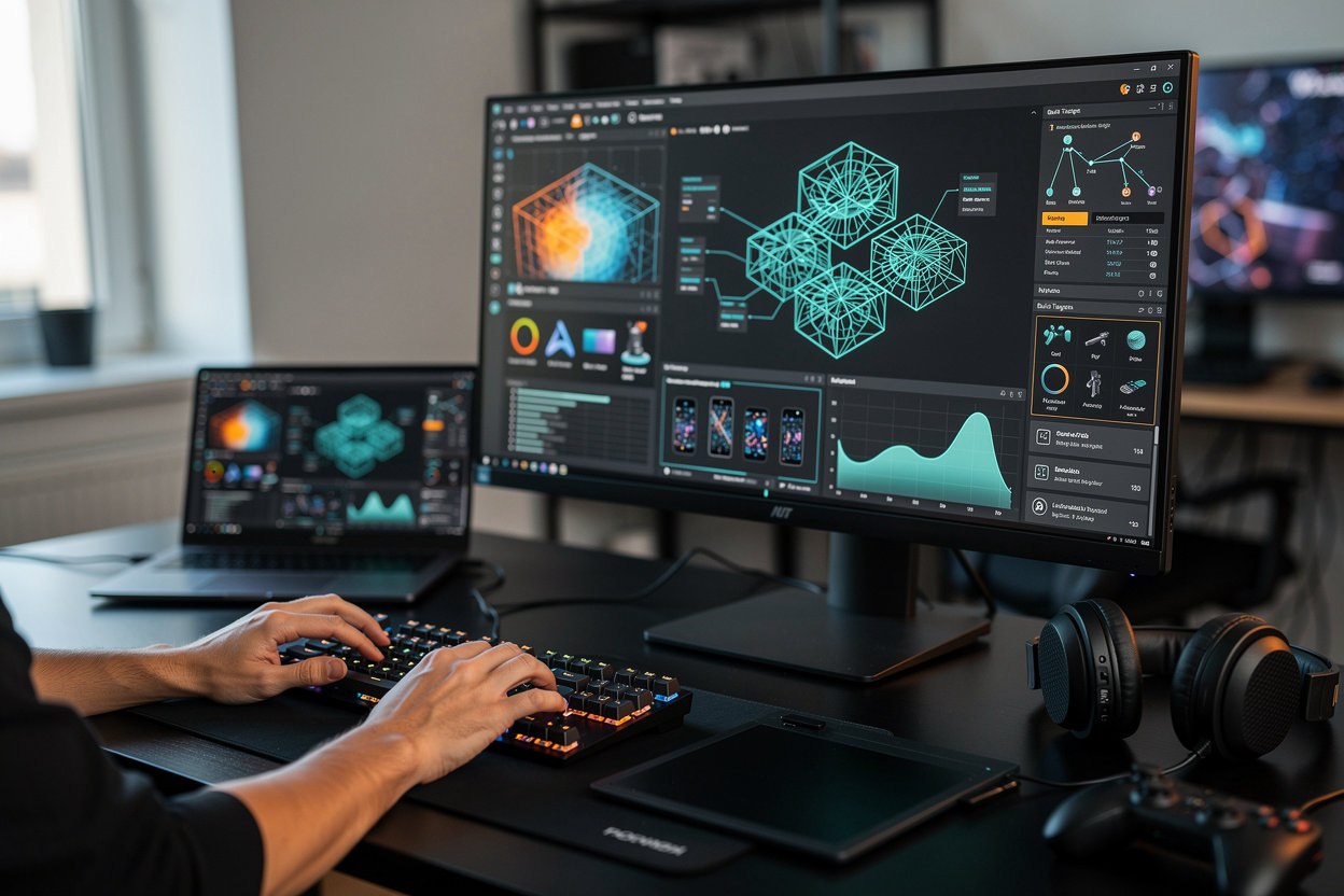 Beta game engine consulting team working on optimization and deployment strategy